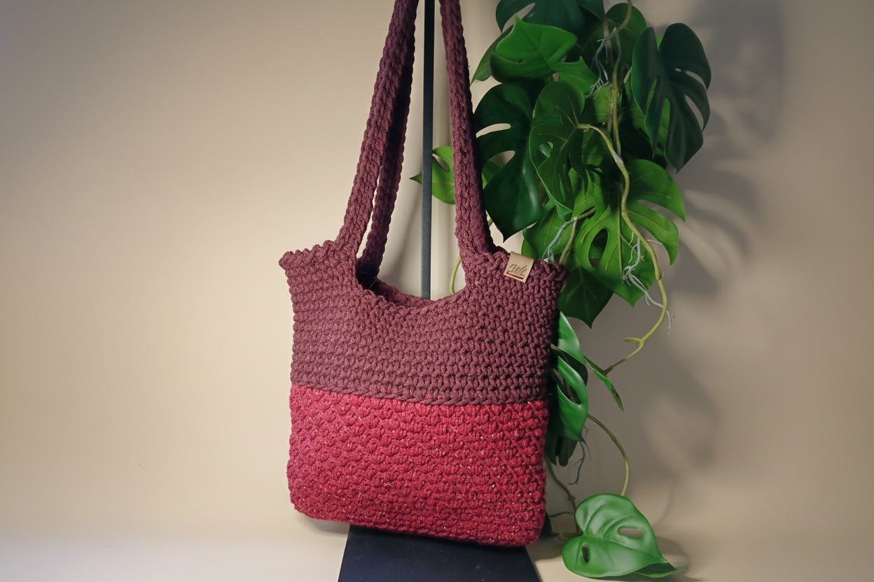 Sac crochet lumineux et droit